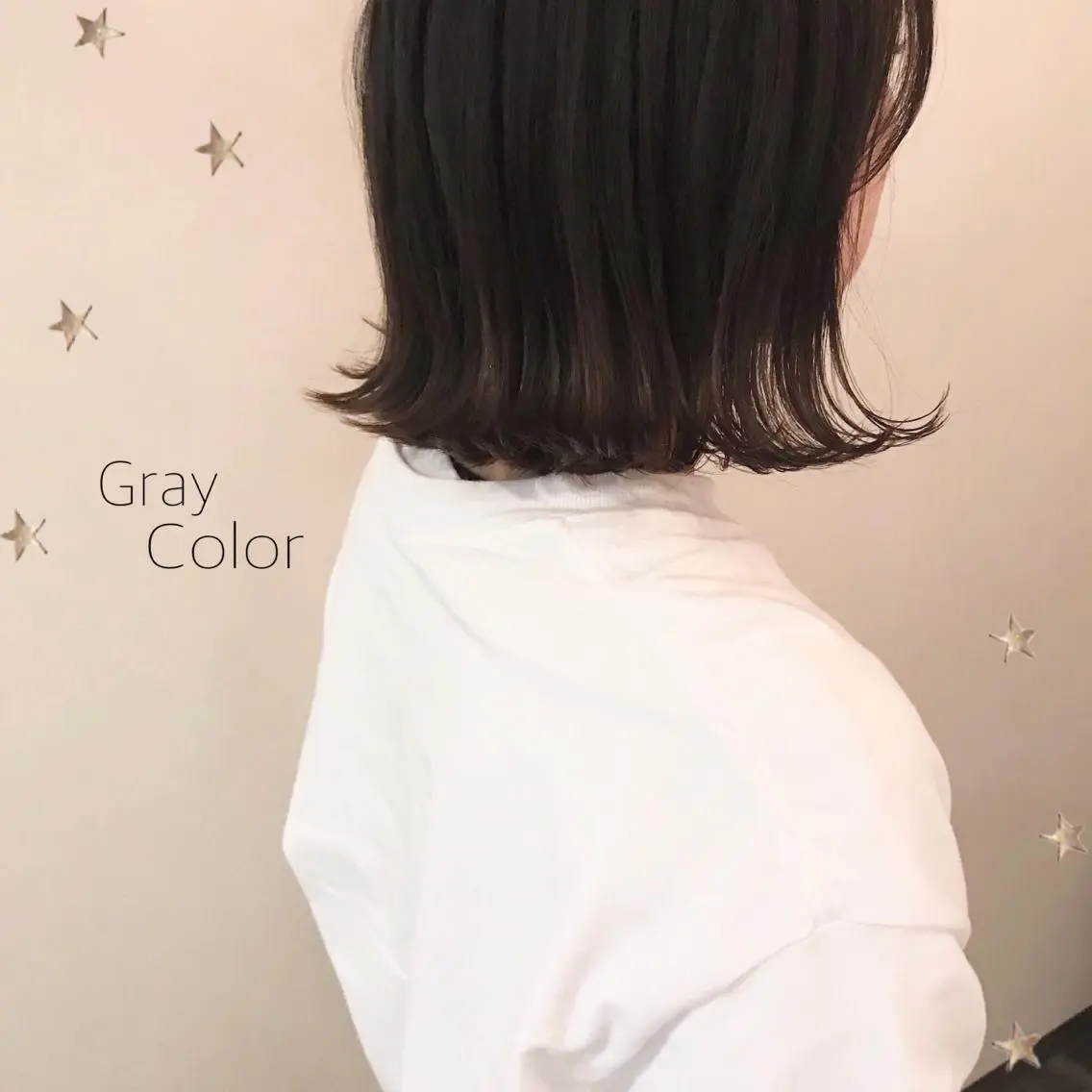 ミディアム カラー 市川 千夏のヘアスタイル