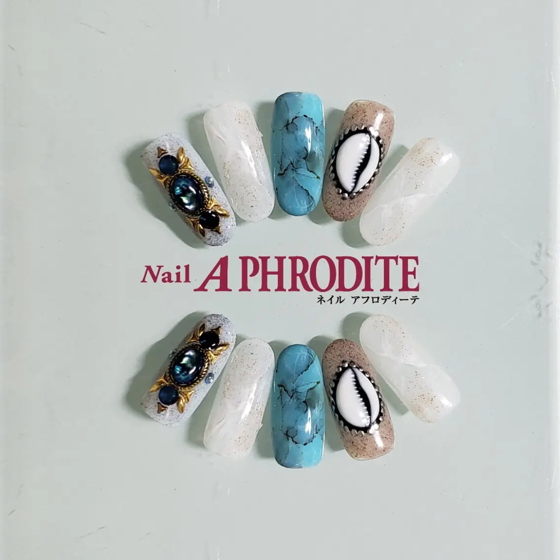 ネイル ジェルネイル ニュアンスネイル スカルプネイル ソフトジェル ネイルチップ ハンドネイル Nail Aphroditeのネイルデザイン