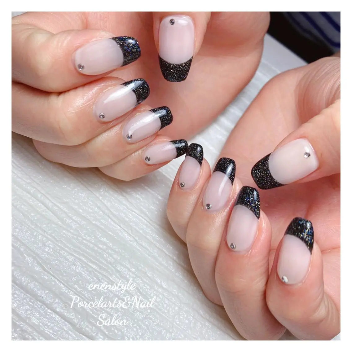 ミディアム ネイル 🐾enen style 🐾のネイルデザイン