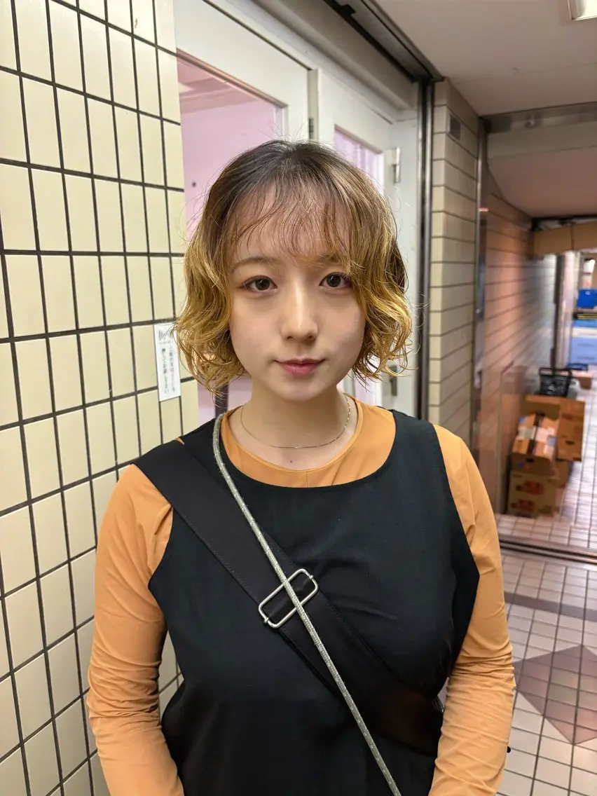 ミディアム パーマ カット パーマ kaito パーマ募集！🔵のヘアスタイル