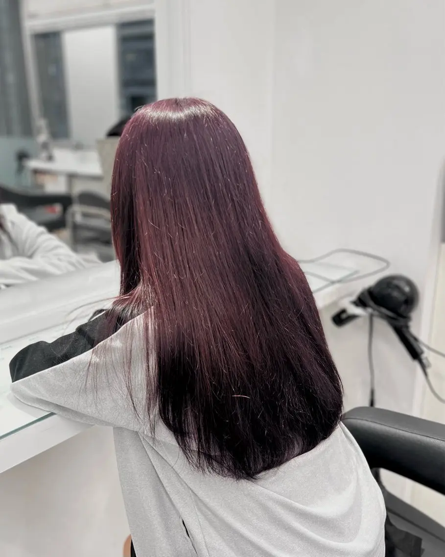 ロング カラー うる艶韓国スタイル 🤍りんのヘアスタイル