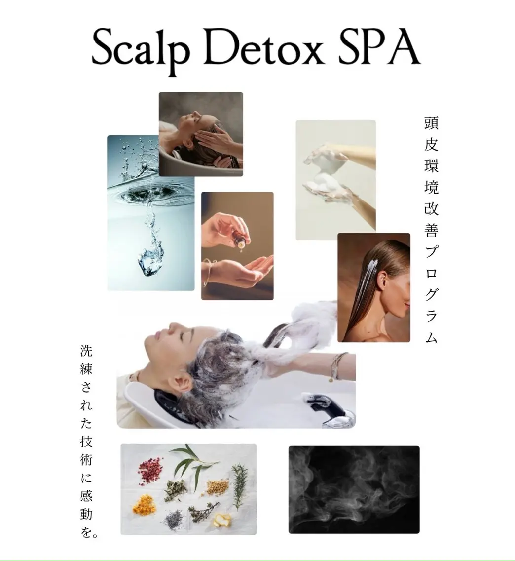 【scalp detox  SPA】スタンダードコース　35分✨クイックトリートメント付き✨頭皮と髪の同時ケア❣️の写真