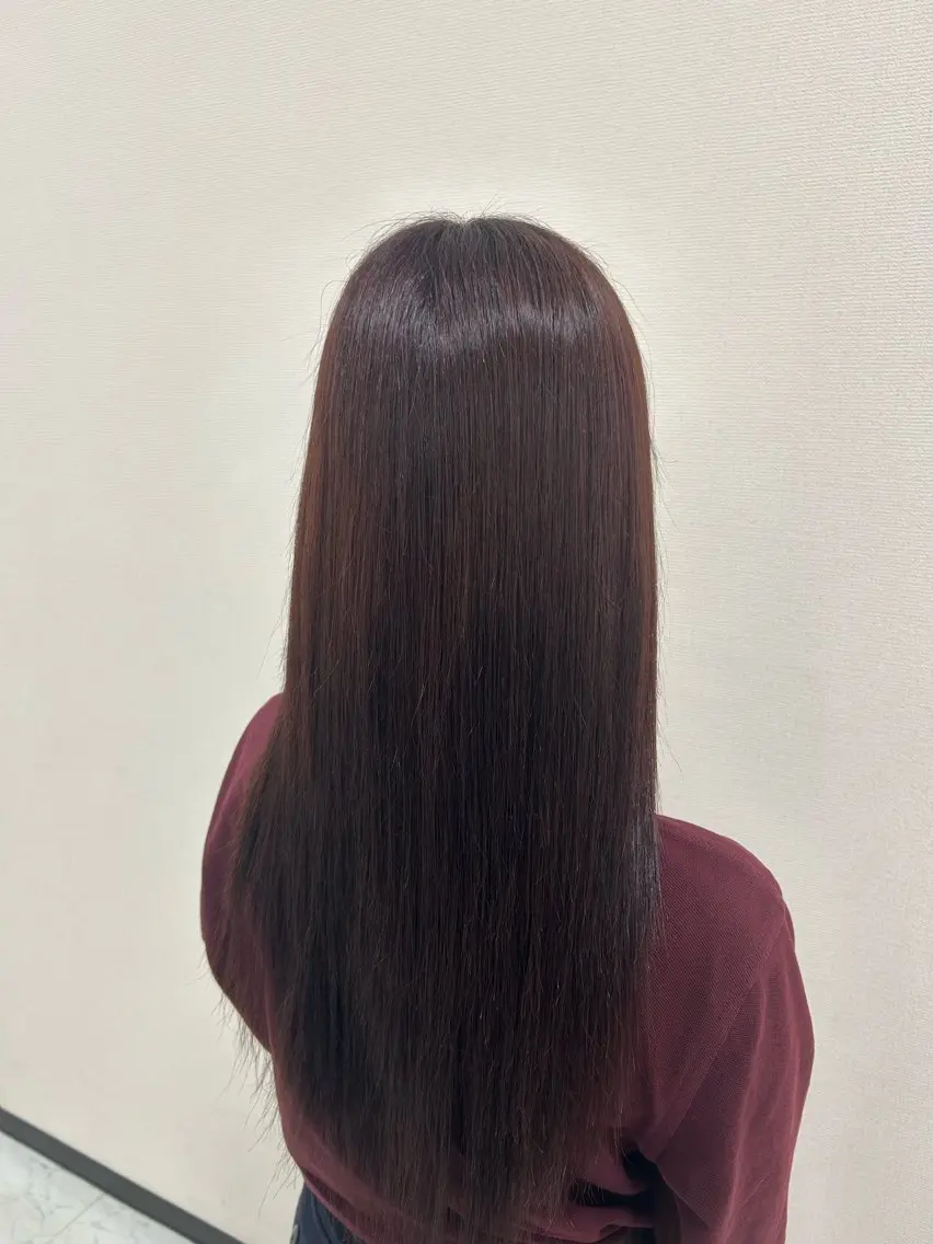 ロング カラー ボルドーカラー レッドカラー ヘアカラー Philia れい🧡ྀི🫧のヘアスタイル