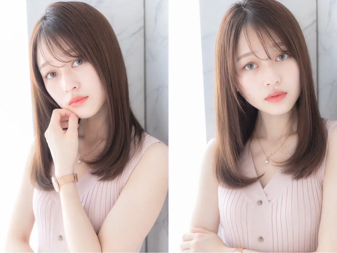 カット+ヘアカラー+トリートメント🫧の写真