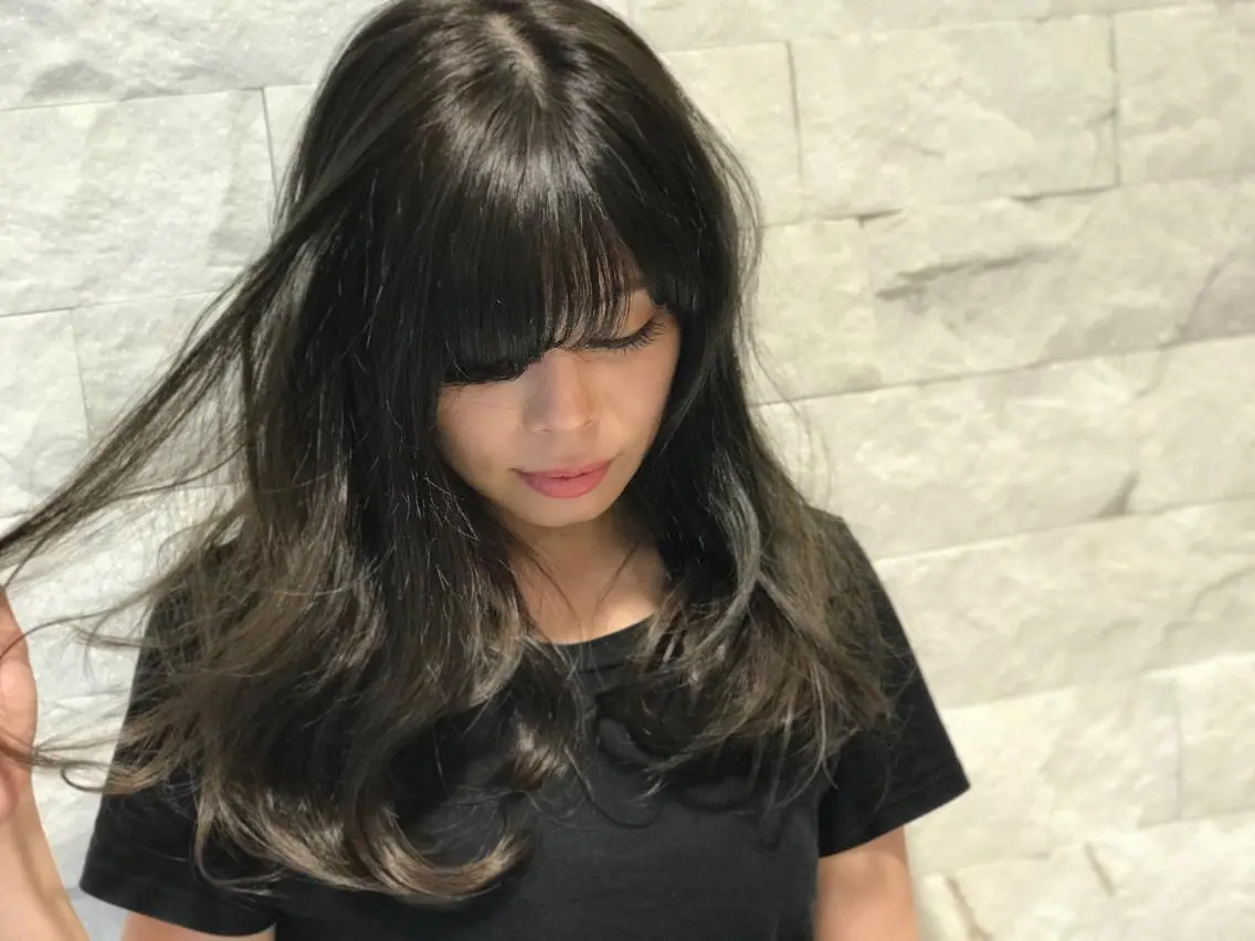 ロング YUI𓍯エクステ /ニュアンスカラーのヘアスタイル