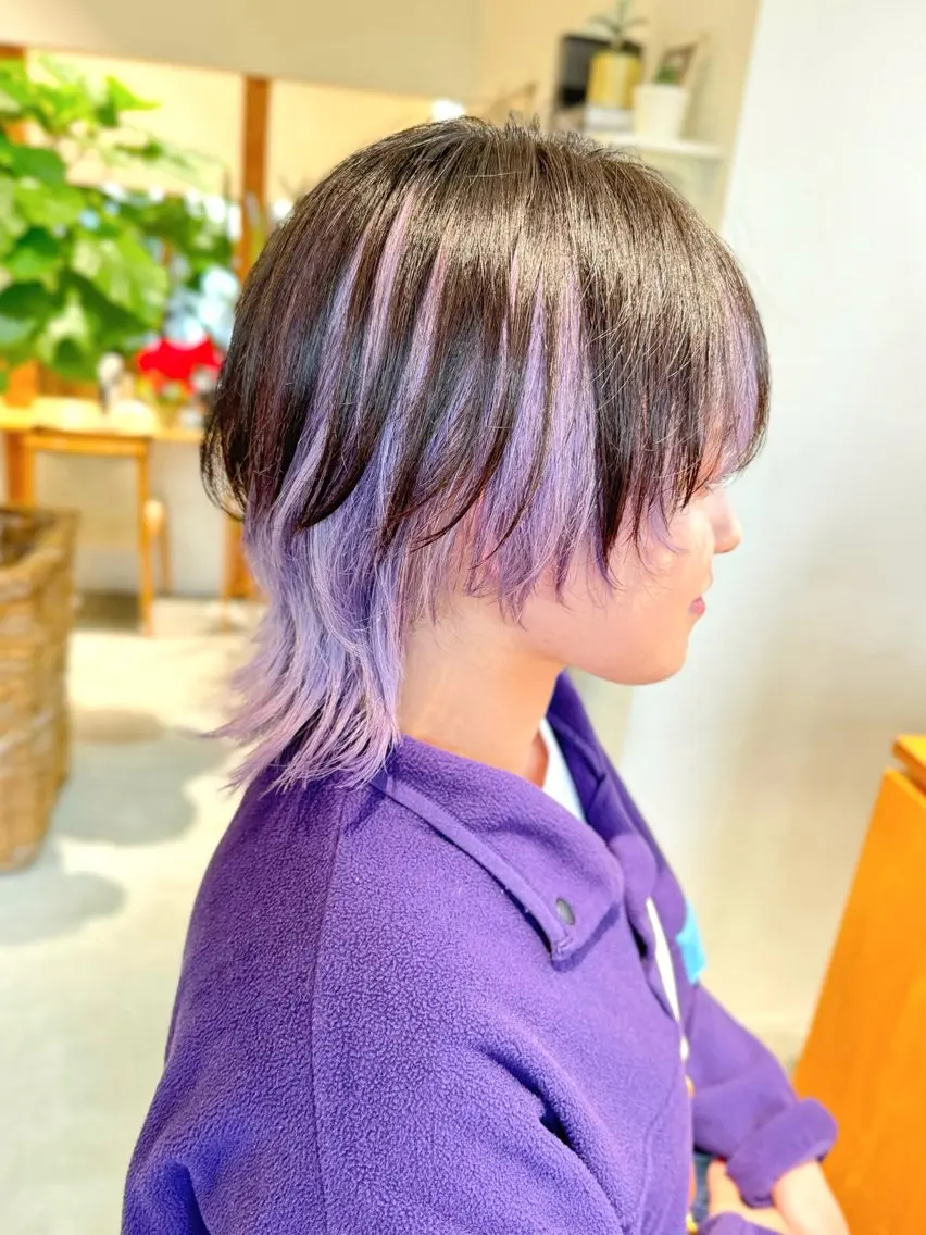 ショート カラー ラベンダーカラー 中西倖 トップスタイリストのヘアスタイル