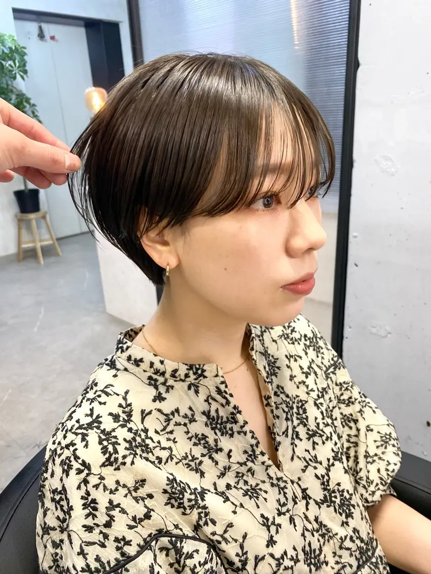 ショート カラー カット ヘアカラー トリートメント 🟩白髪ぼかし ショート/大司のヘアスタイル