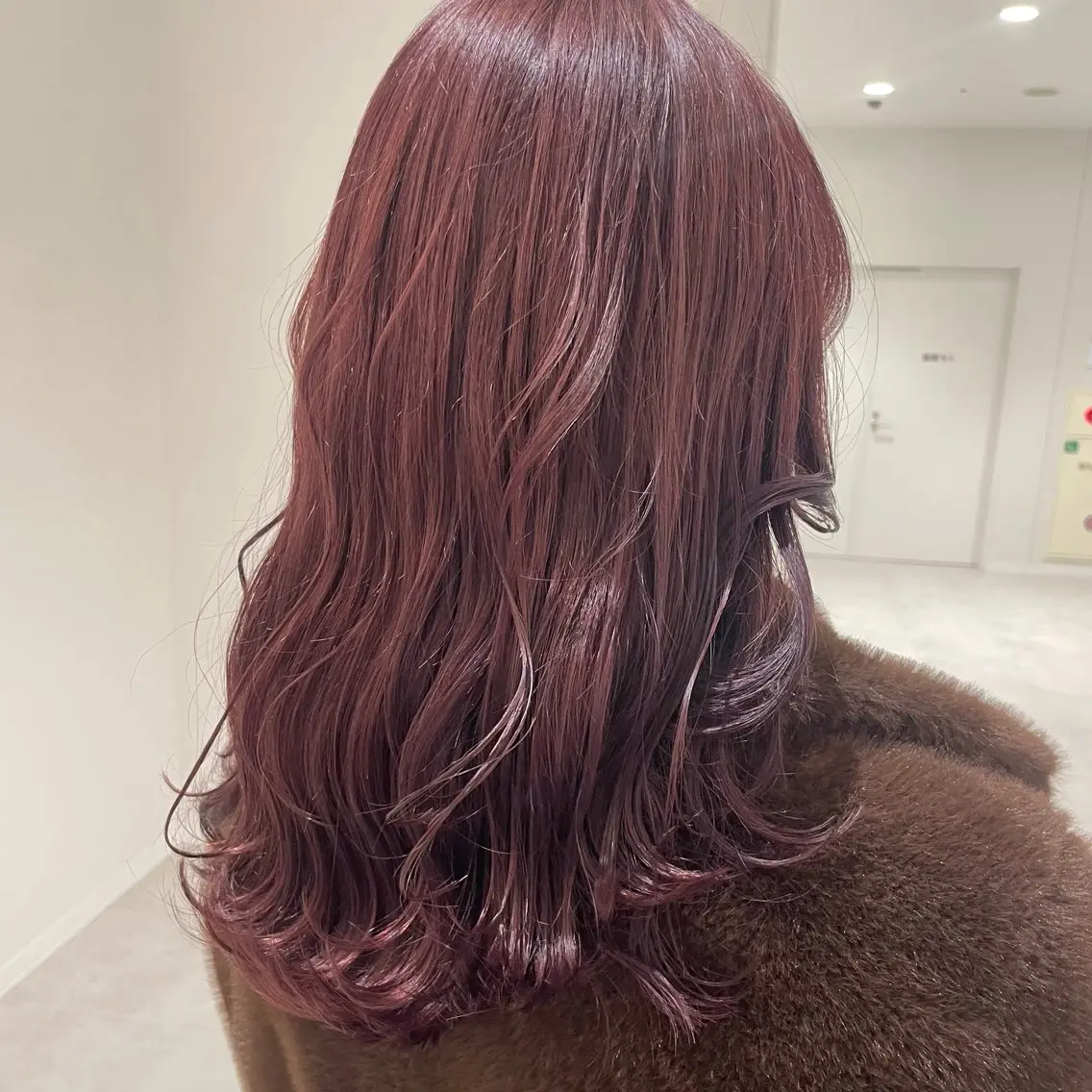 セミロング ヘアカラー 🎟ブリーチなし/艶 /暖色🎀くるみのヘアスタイル