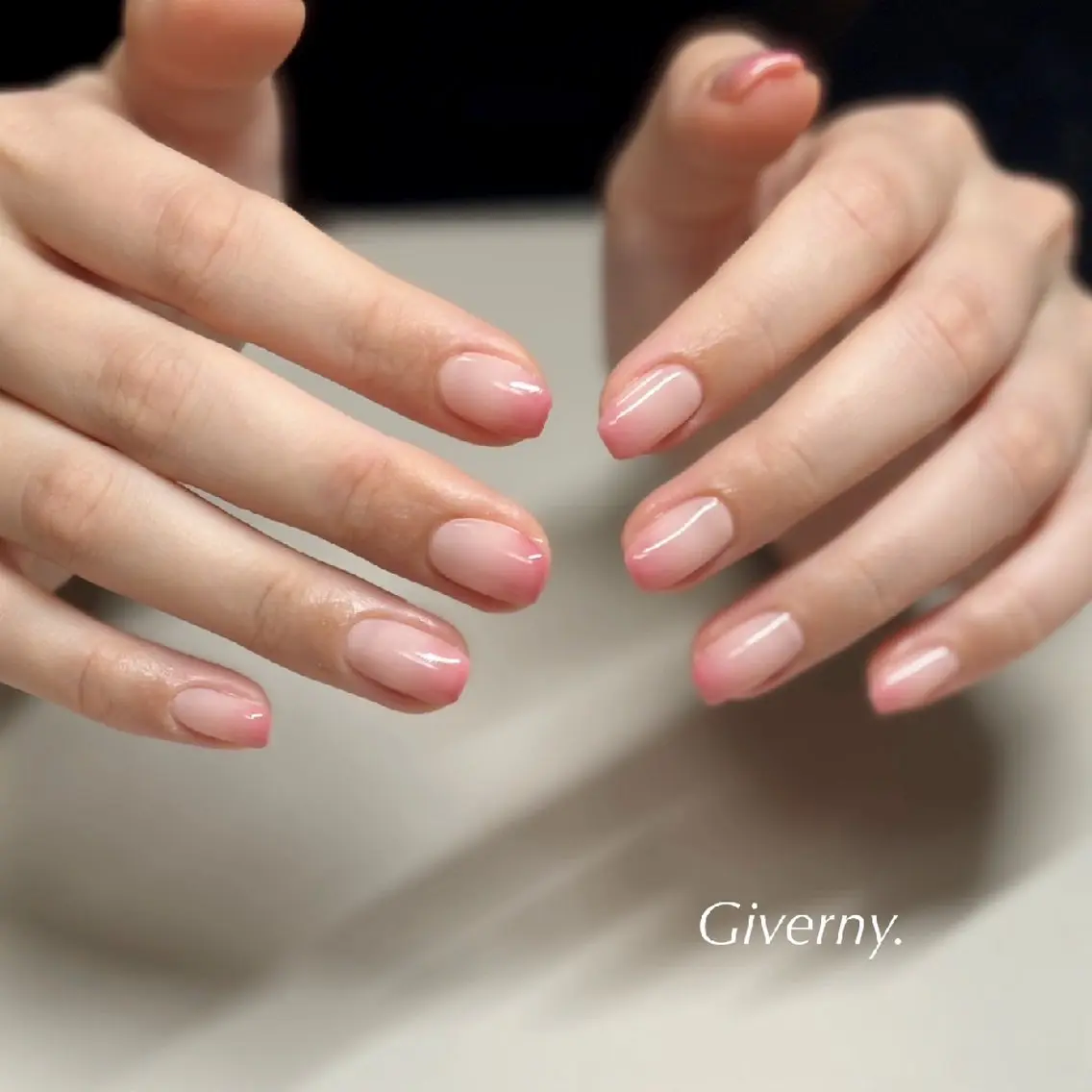 ネイル グラデーション 春ネイル ハンドネイル Giverny .のネイルデザイン