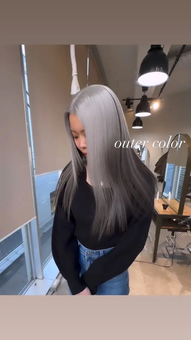 ロング カラー カット ヘアカラー トリートメント ヘアセット 💜ハイトーン💛 マジカルかいちゃんのヘアスタイル