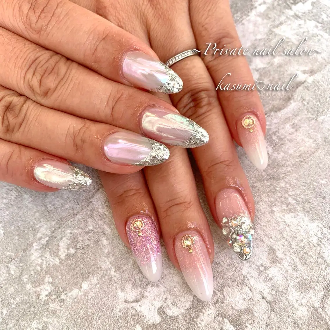 ネイル ニュアンスネイル 春ネイル KASUMI♡ Nailのネイルデザイン