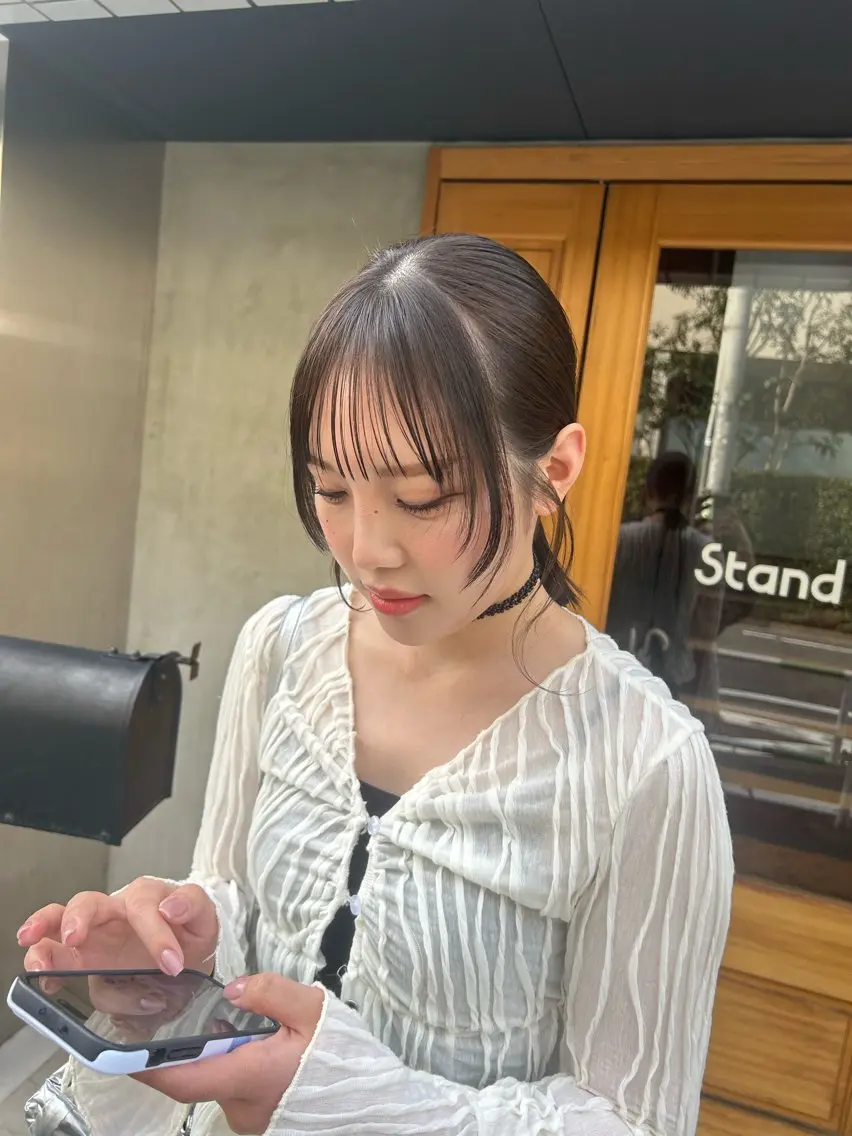 セミロング カラー キノシタナナコ /渋谷/ボブのヘアスタイル