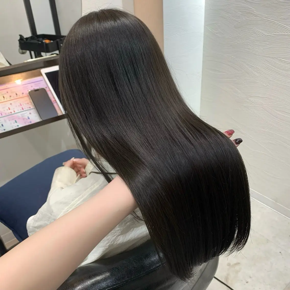 ロング カラー 透明感カラー グレージュ オリーブグレージュ オリーブグレー ヘアカラー colorモデル募集 ✧︎*。/ ミュウのヘアスタイル