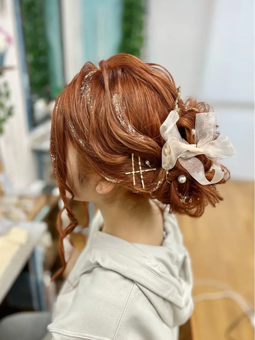 【盛り髪コース】ハートアレンジ.スジ盛り.凝ったアレンジはこちら✨の写真