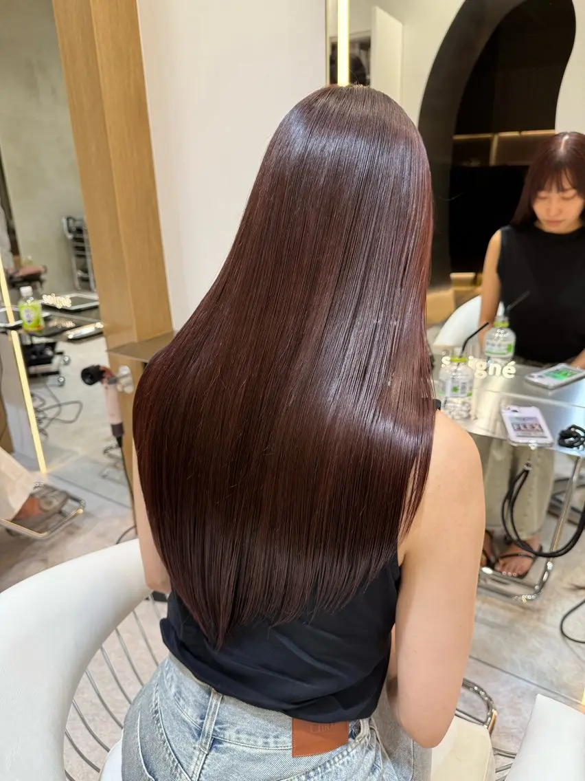 ロング ヘアカラー トリートメント 透明感カラー/伊藤 陸/soigneのヘアスタイル