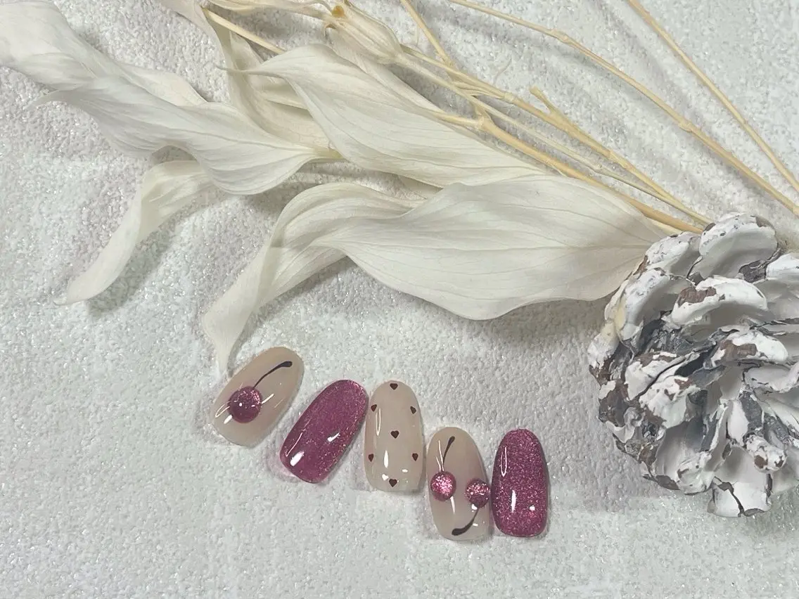 ネイル オーロラネイル フットネイル フレンチネイル ジェルネイル マグネットネイル ハンドネイル kiki nail &brow二子玉川のネイルデザイン