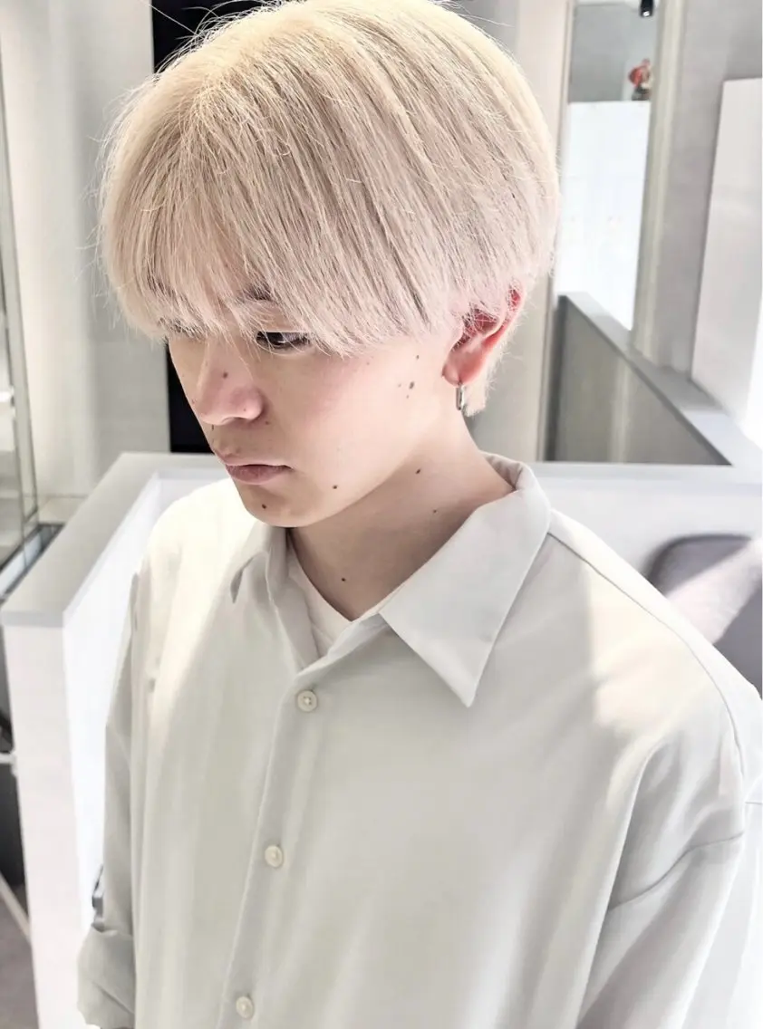 メンズWカラー✩.*˚【¥3300-】※ブリーチ有りの写真
