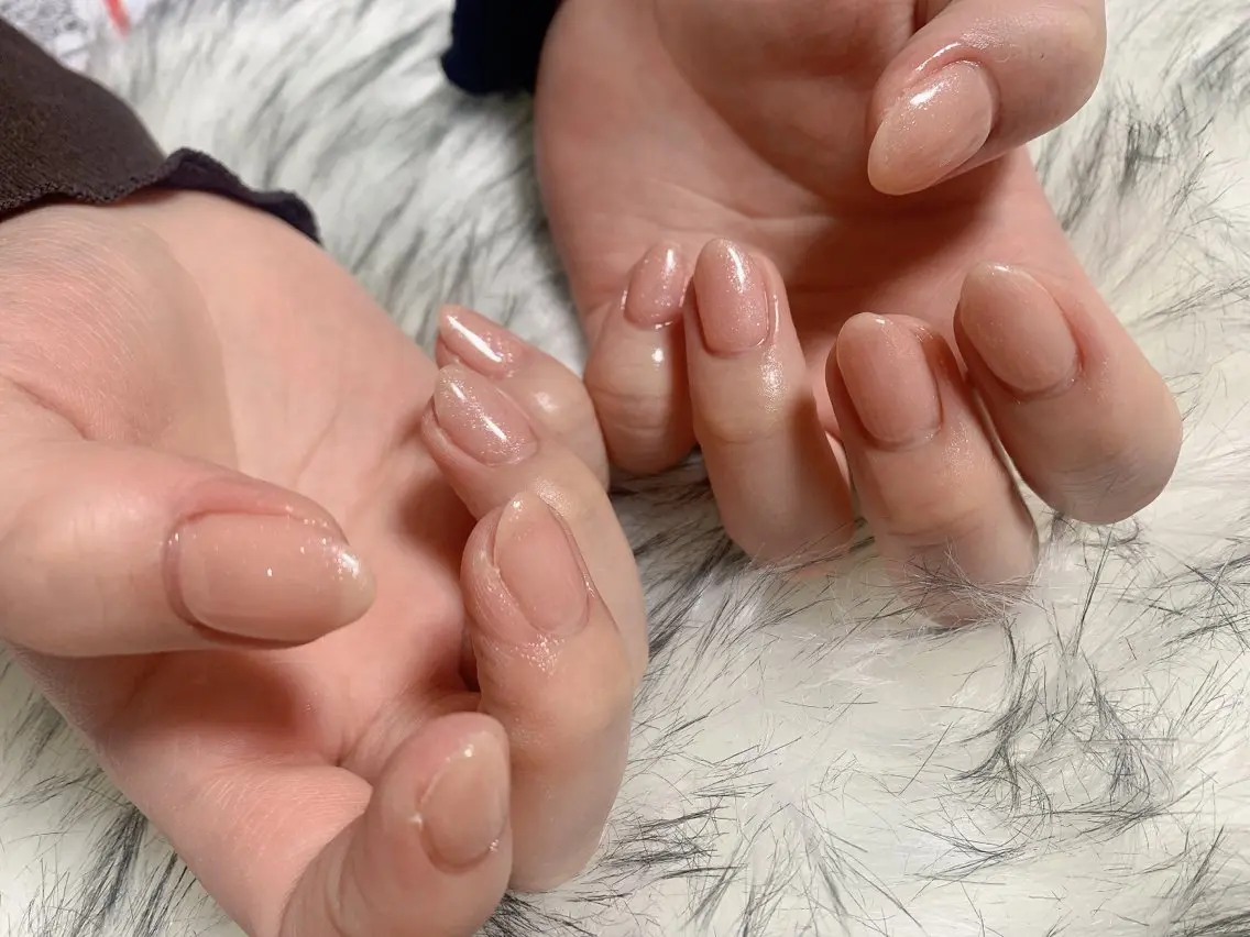 ネイル ジェルネイル 韓国ネイル ラメ(グリッター) メンズネイル ワンカラーネイル kiki nail たまプラーザのネイルデザイン