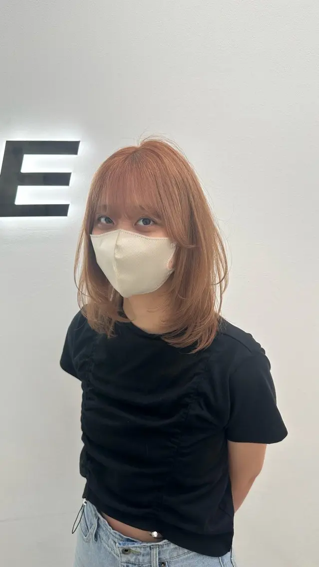 ミディアム カラー ミディアムレイヤー 顔まわりレイヤー レイヤーカット カット トリートメント ヘッドスパ ヘアセット 🤍ベージュ×艶髪 🤍Ryuta🤍のヘアスタイル