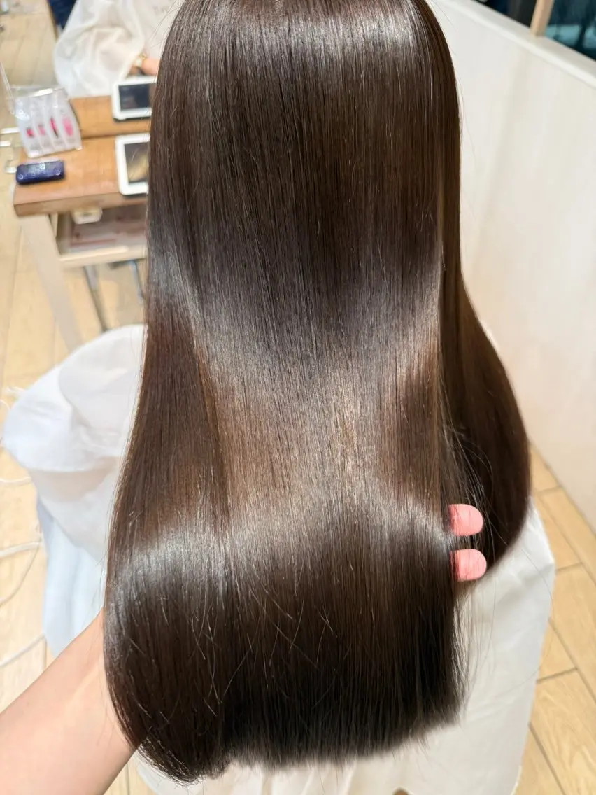 ロング カラー アッシュ ベージュカラー カット ヘアカラー トリートメント のん/表参道美容師 /のんめいく💘のヘアスタイル