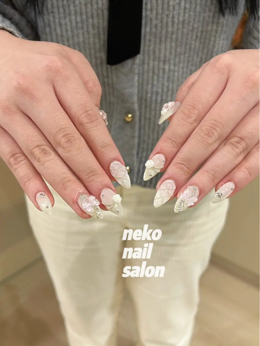ネイル シンプルネイル ハンドネイル neko nailのネイルデザイン