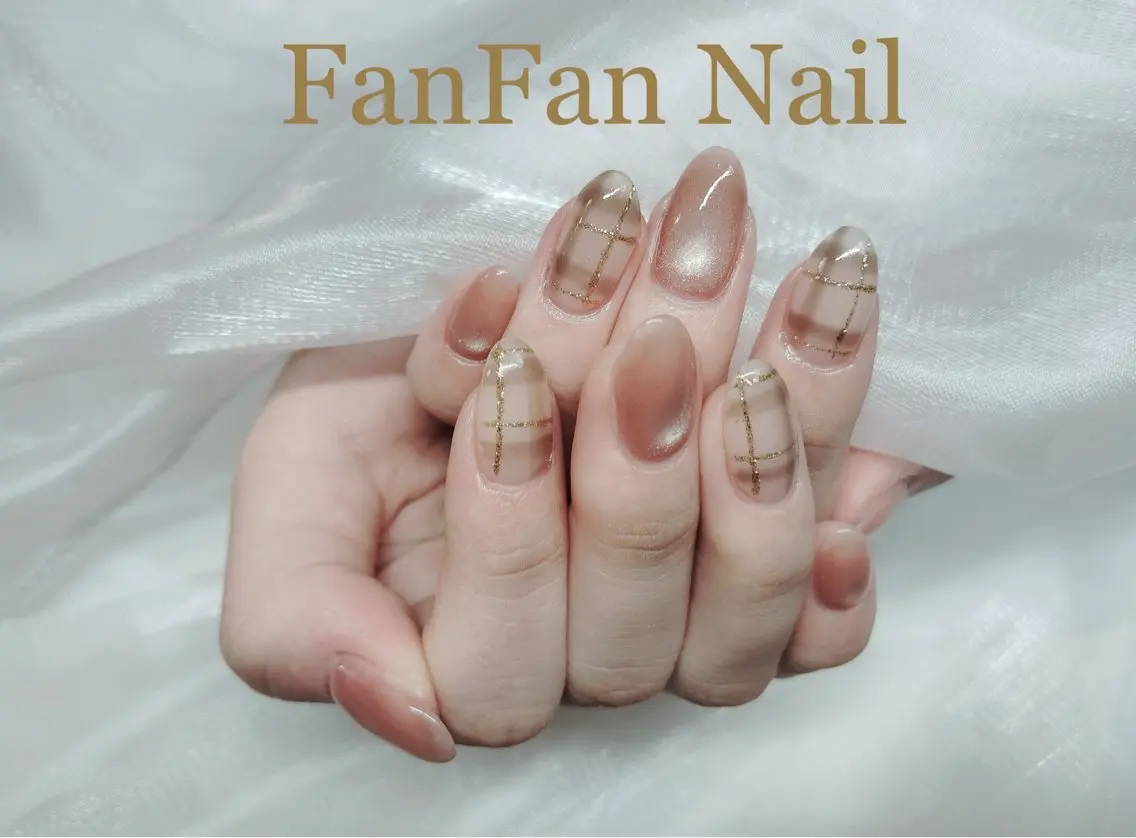 ネイル アートネイル オーロラネイル ガーリー キラキラネイル 韓国ネイル Mio NailsalonUのネイルデザイン
