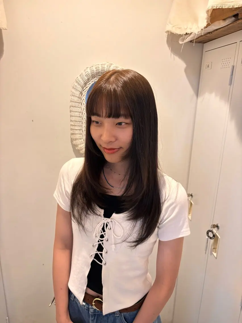 ロング カラー ブラウンカラー ヘアカラー loty すずな/透明感カラーのヘアスタイル