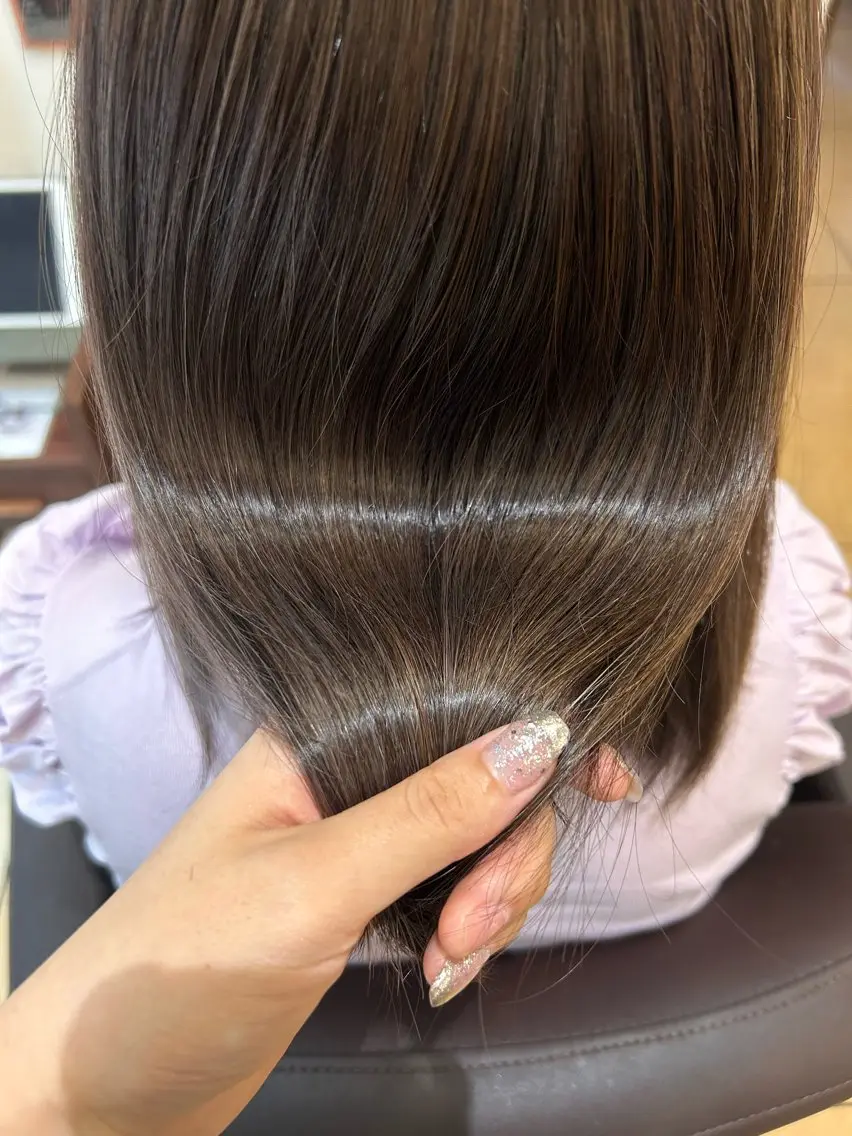 ミディアム トリートメント 🤍レイヤーツヤカラ ーAkane🇰🇷のヘアスタイル