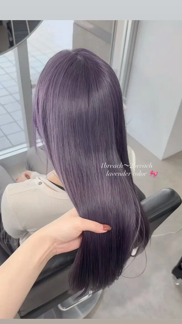 【大人気メニュー🎀】ケアブリーチ1回+カラー+クイックトリートメント☁️の写真