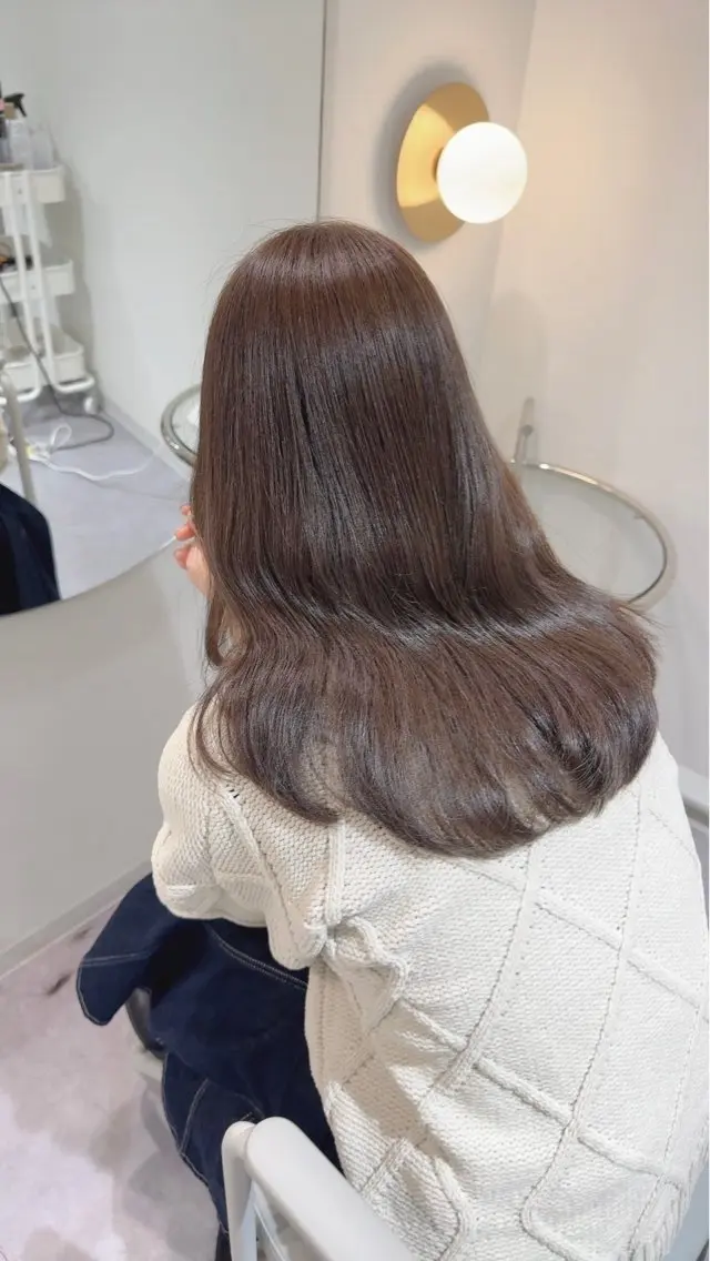 ロング 髪質改善 特化✨透明感カラー 白髪染め✨住田緋菜のヘアスタイル