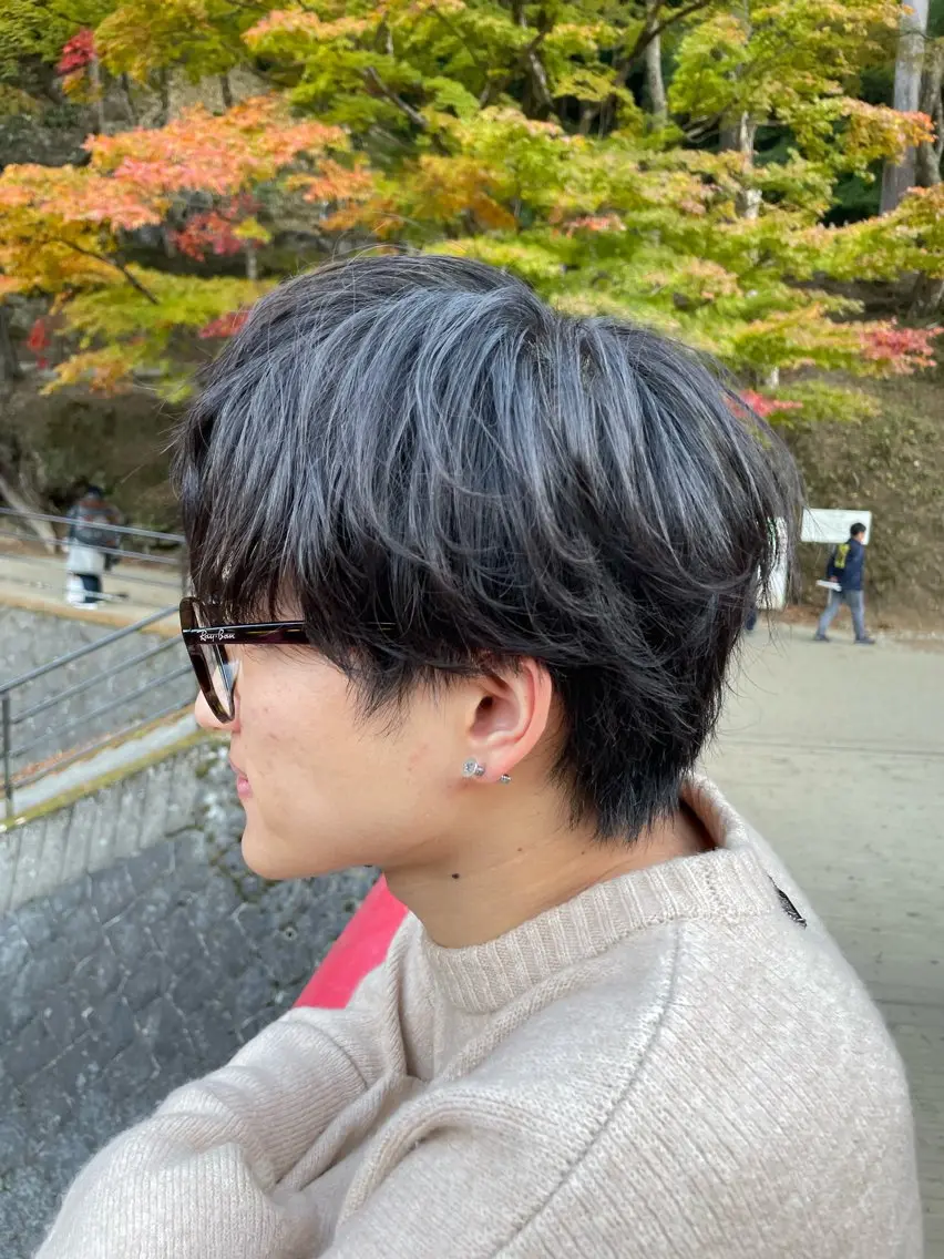 ショート カラー パーマ ヘアアレンジ メンズ カット パーマ トリートメント ヘアセット 亀井隆汰/メンズ専門 パーマ特化美容師のヘアスタイル