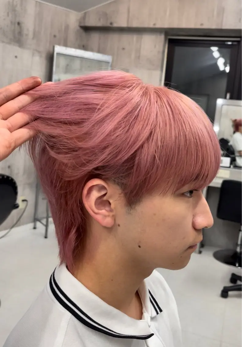 ショート カラー パーマ ヘアアレンジ メンズ キッズ レイヤーの魔術師 𓍼takumi𓍼のヘアスタイル