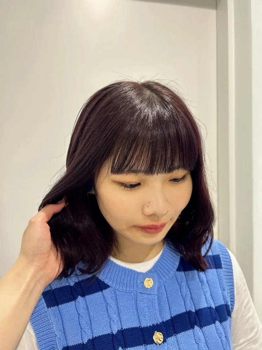 ミディアム カラー 愛結 暖色カラー🎀🩰のヘアスタイル