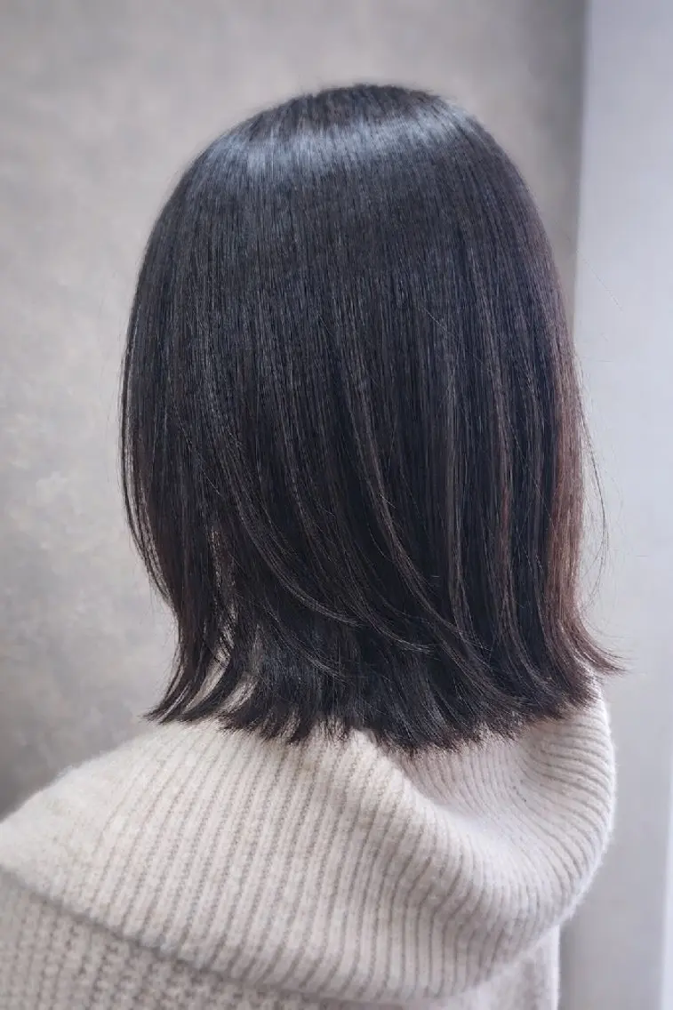 ミディアム ボブ カット 柏 康孝のヘアスタイル
