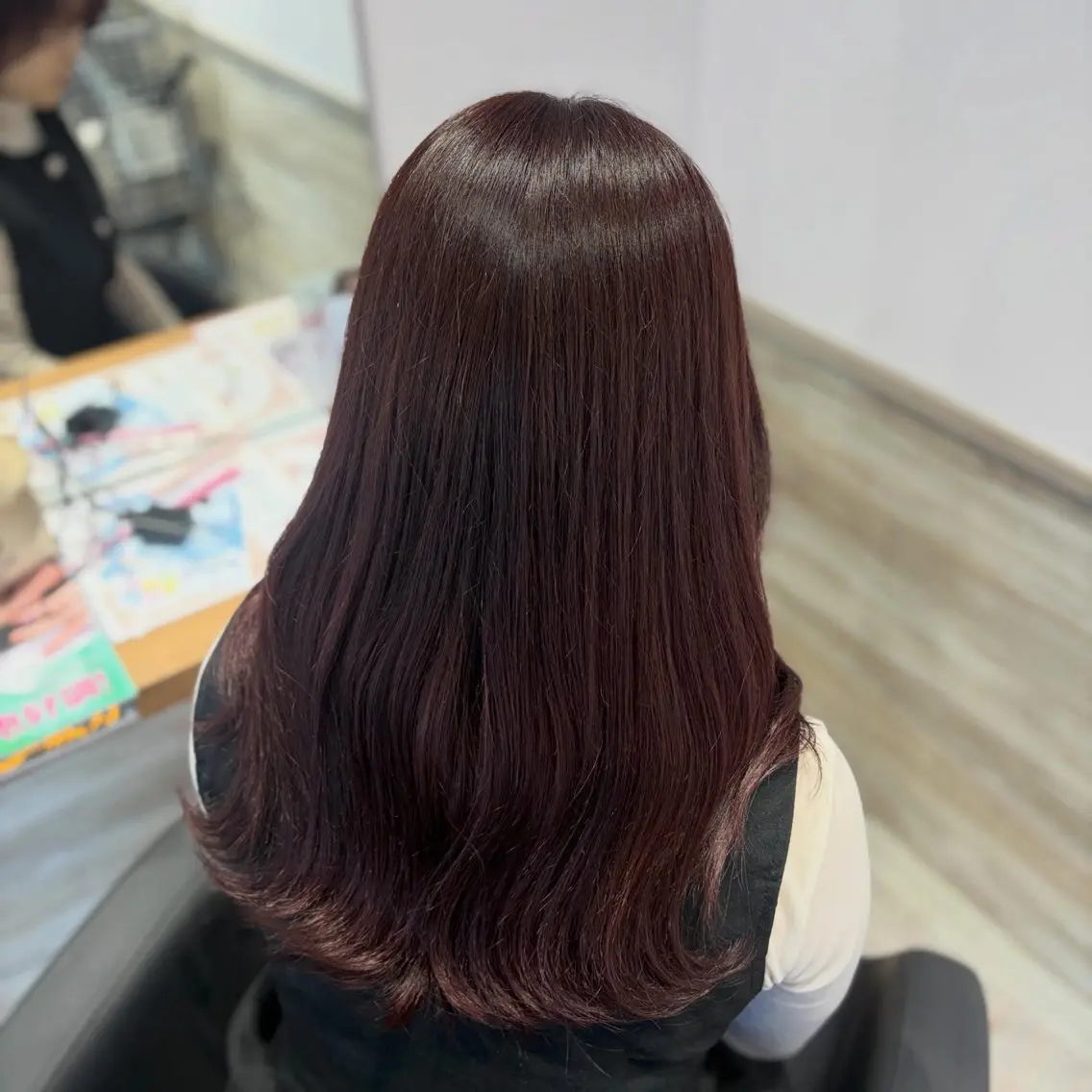 カラー ブラウンカラー ピンクカラー 川北 愛瑠のヘアスタイル