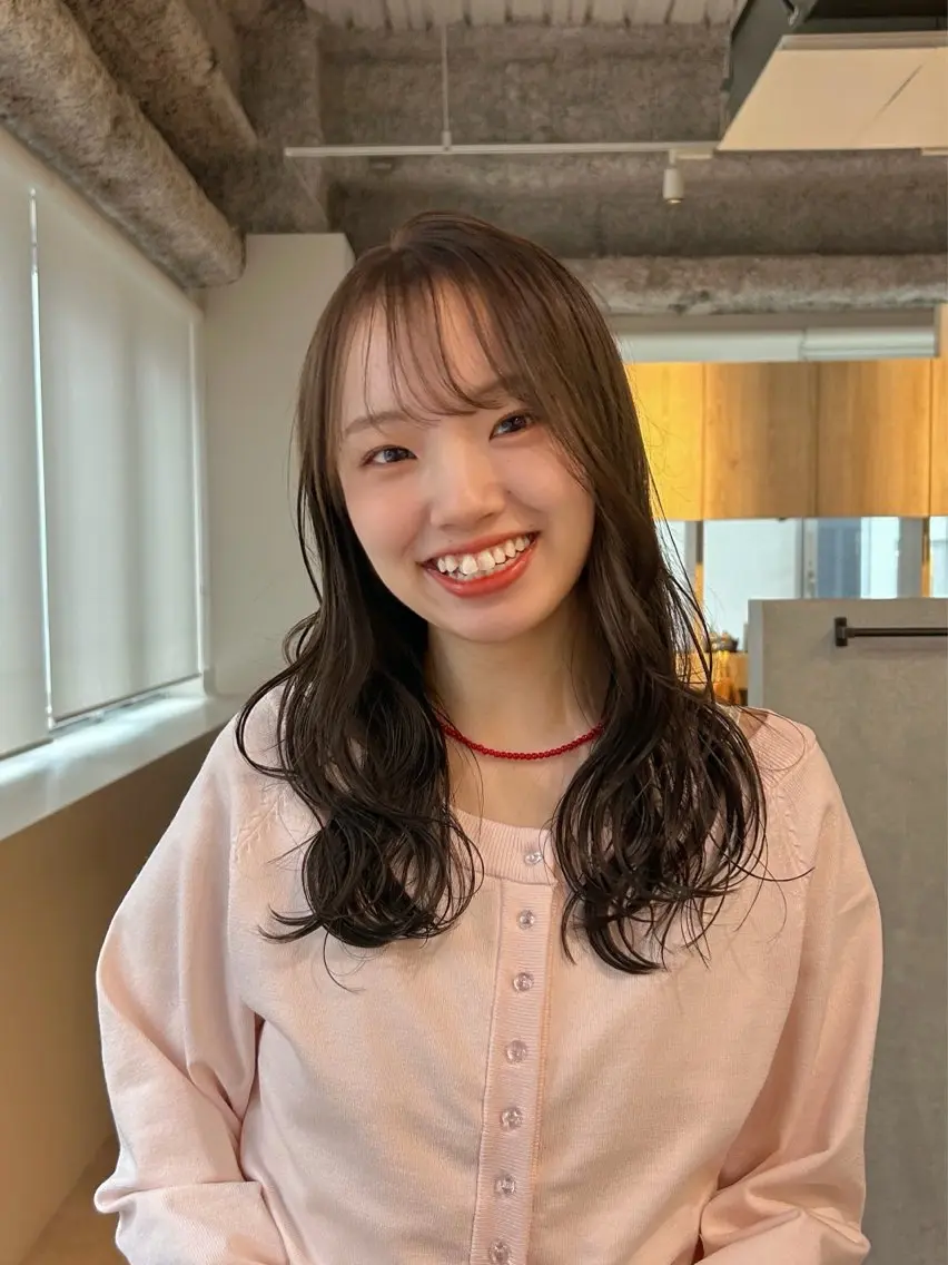 セミロング 似合わせカット🎀 梅田🤍sayaのヘアスタイル