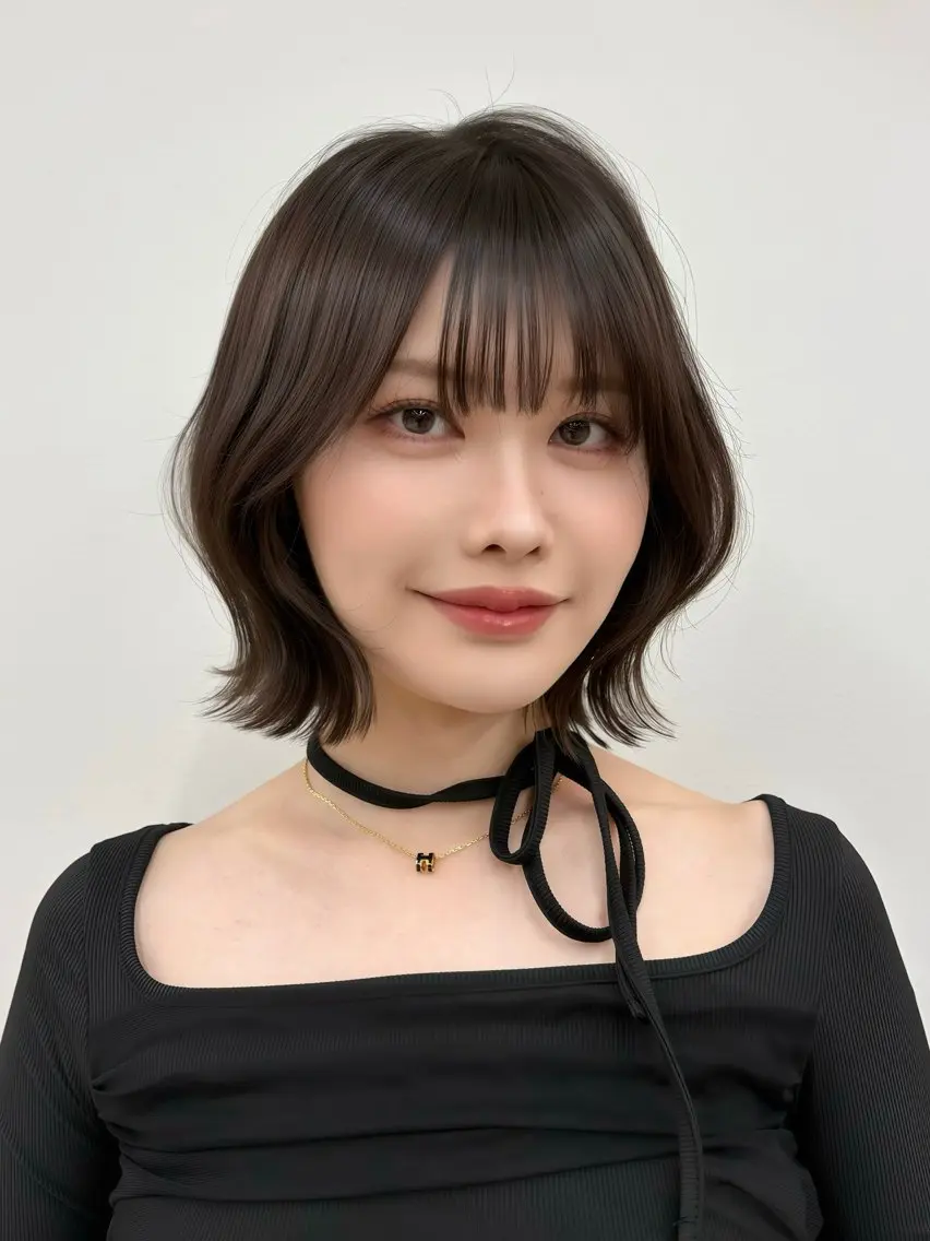 ミディアム ボブ×透明感カラー 🪽/池袋/優愛🎀のヘアスタイル