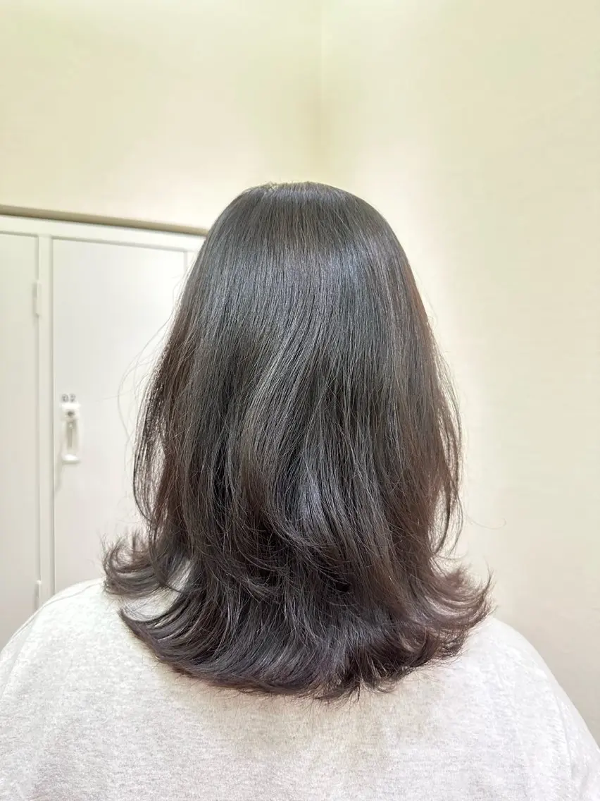 ミディアム 和泉市／mahae 吉田のヘアスタイル
