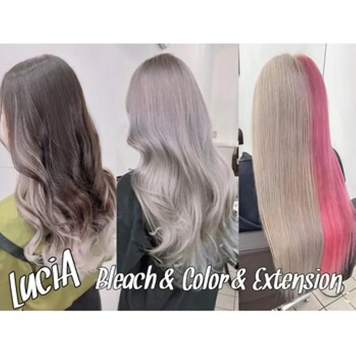 カラー ロング ヘアアレンジ エクステ7:30〜 LuciA\5900のヘアスタイル