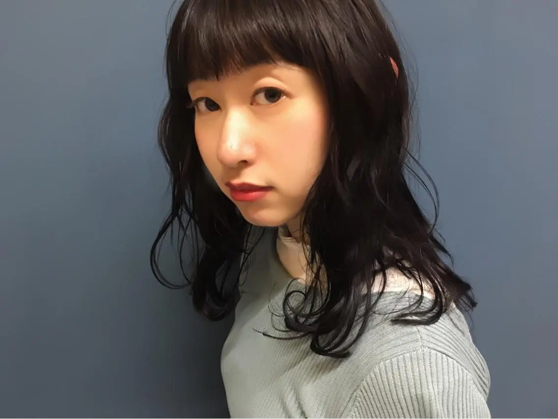 セミロング カラー カット ヘアカラー 山中 直輝のヘアスタイル