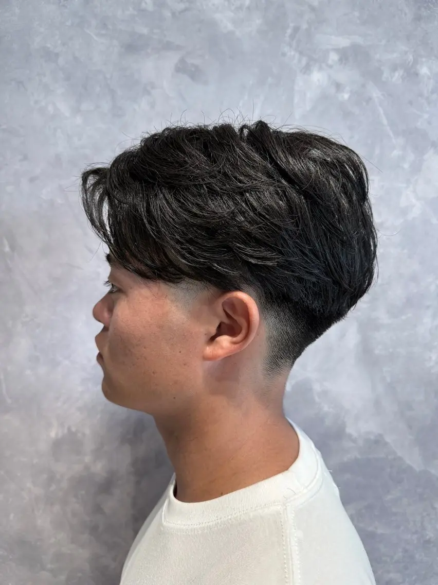 メンズ センターパート 学生（メンズ向け） ツーブロック Mika/ SOiL岡崎/モデルのヘアスタイル
