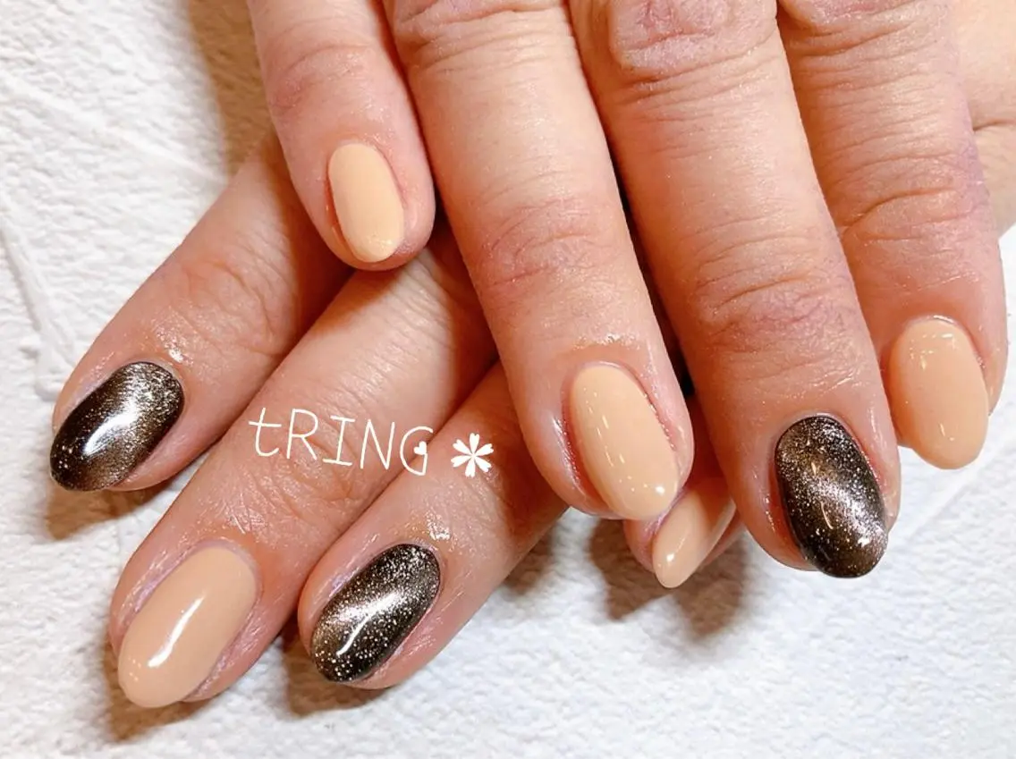 ネイル ハンドネイル tRING＊ しいの木台のネイルデザイン