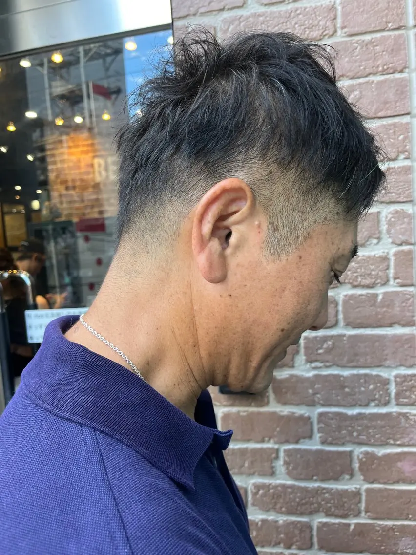 ショート カラー メンズ 久木原 ゆりのヘアスタイル