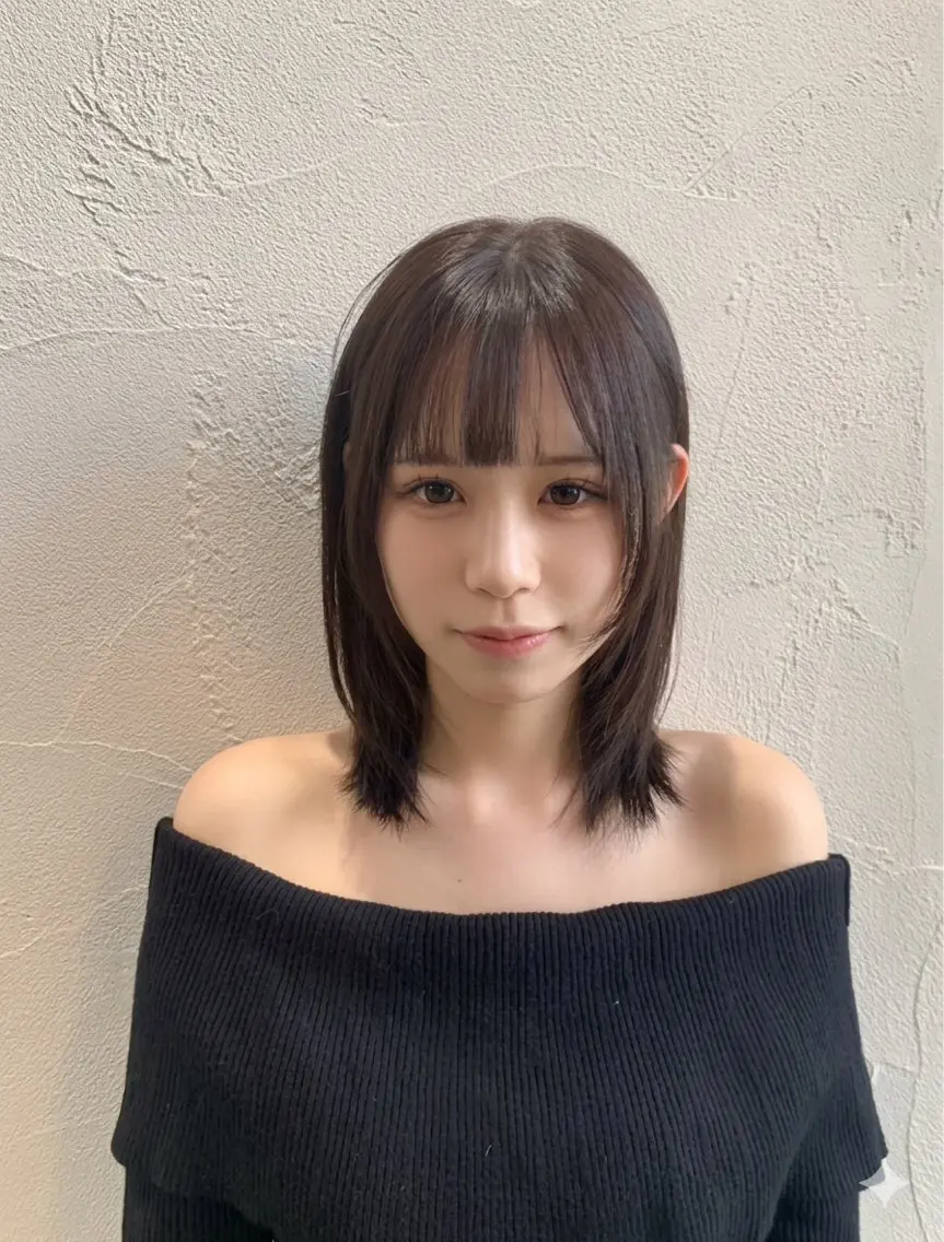 ミディアム カット ヘアカラー トリートメント シルエット重視✂︎ 髙橋　盾のヘアスタイル