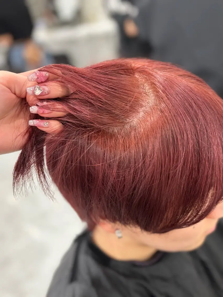 メンズ ヘアカラー 🎀暖色カラー🎀 韓国ヘア まなかのヘアスタイル