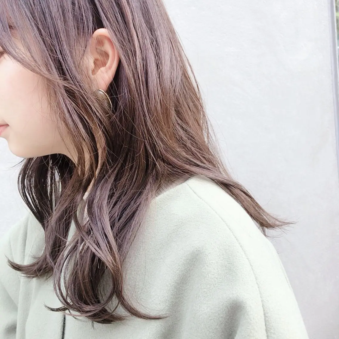 セミロング カラー パーマ リラク マンツーマンサロン 髪質改善⭐︎代官山のヘアスタイル