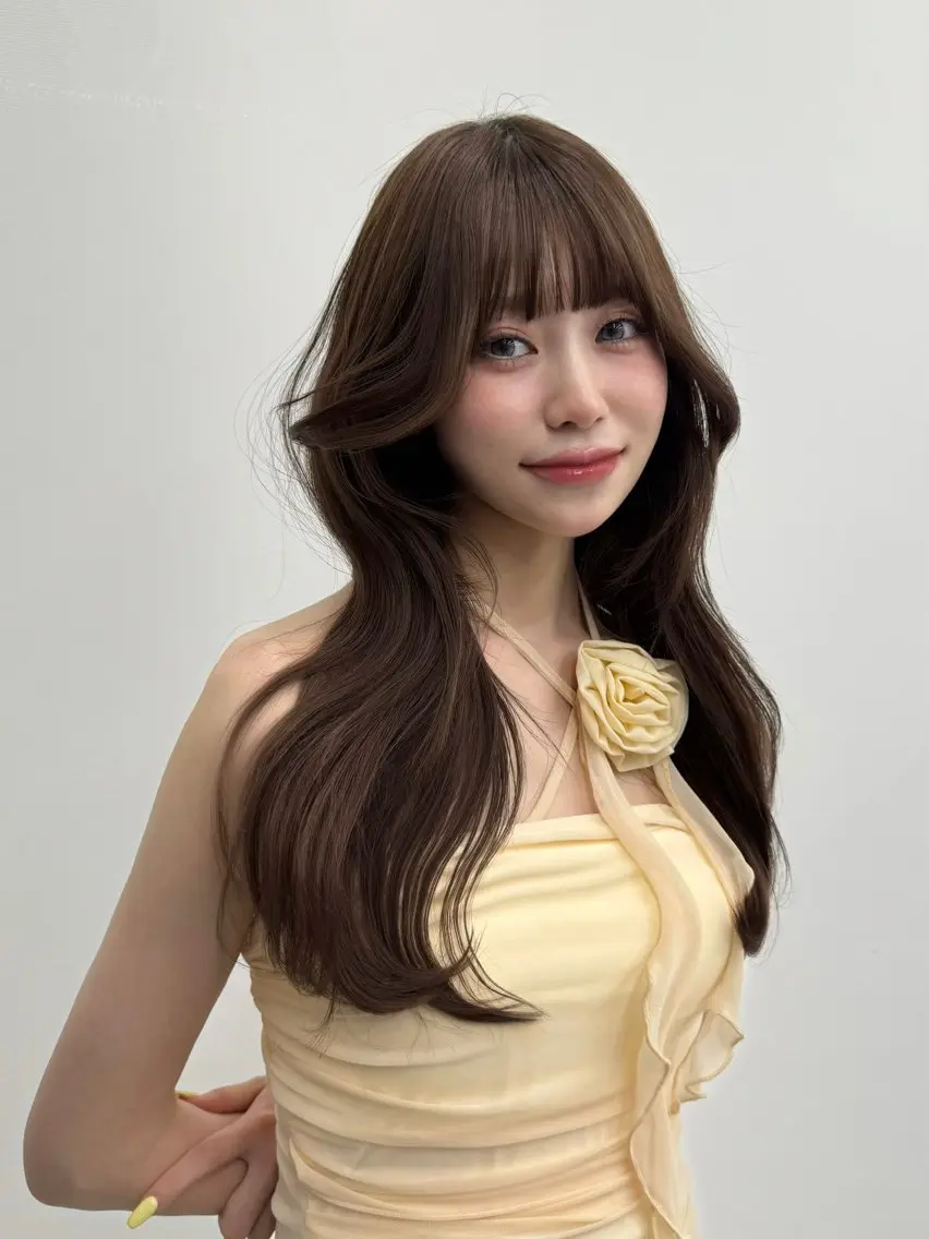ロング 韓国ヘア🩶리나🤍 りぴのヘアスタイル