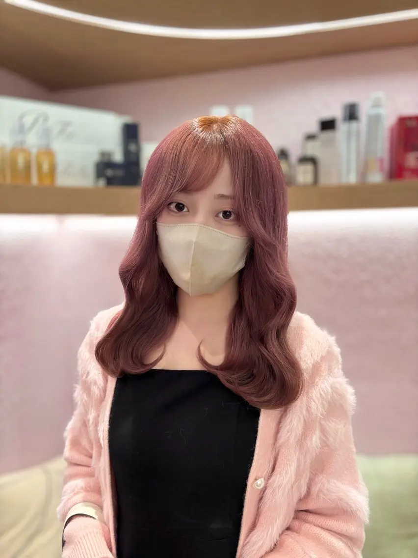 ロング カラー ピンクカラー ヘアカラー merc.谷本 澪のヘアスタイル