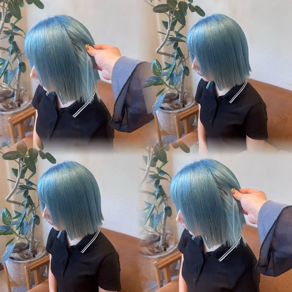 ショート カラー ヘアカラー MEGU/layer cut/透明感カラーのヘアスタイル