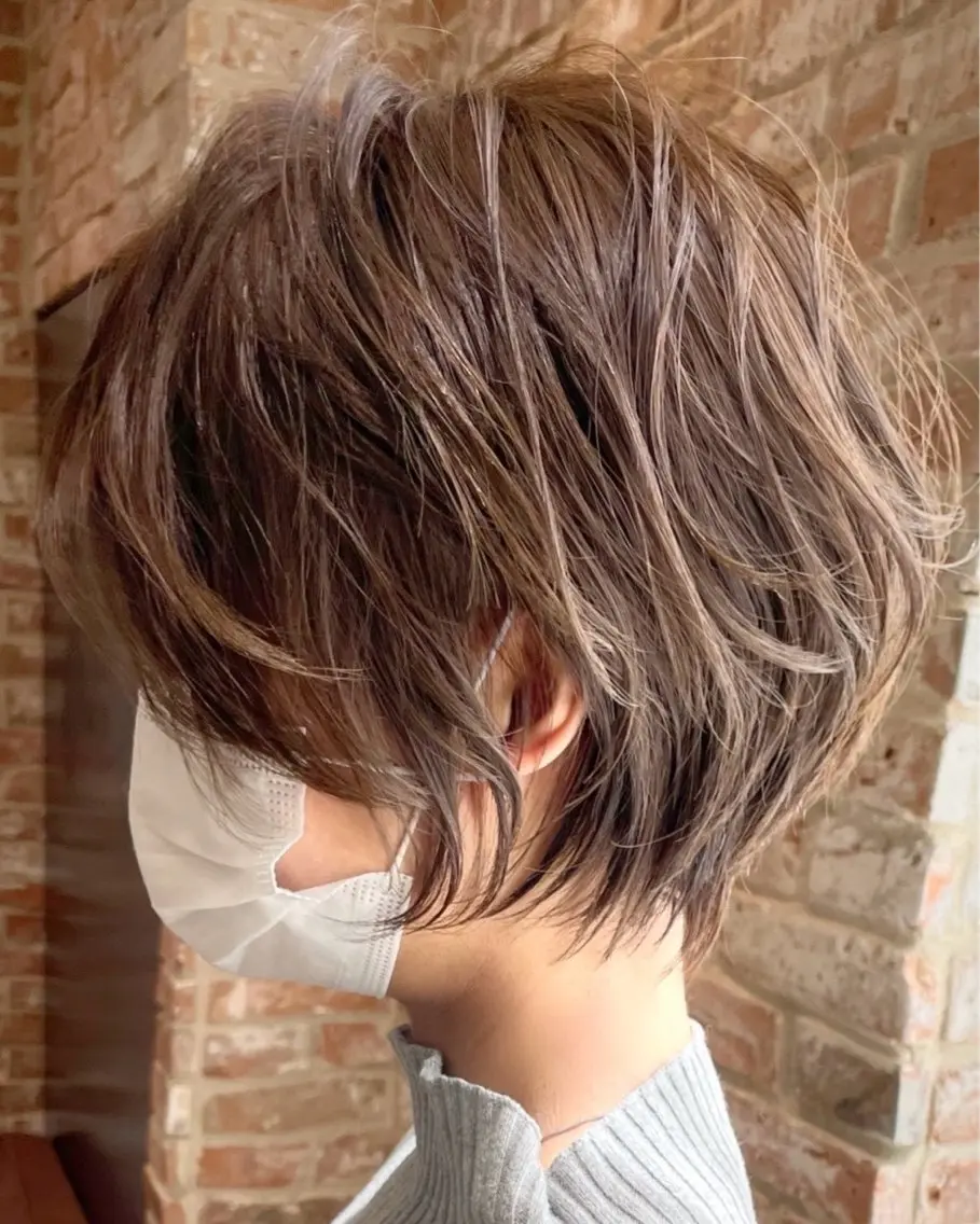 ショート カット ヘアカラー 銀座ショート： こすいのヘアスタイル